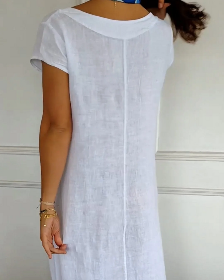 Brenna | Women's Casual Maxi Dress with Pockets
