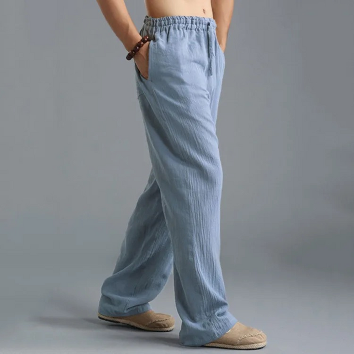 Carl | Men's Elegant Trousers with Drawstring