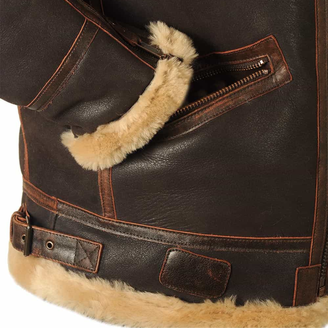 Antonia | Cozy Aviator Jacket with Long Sleeve