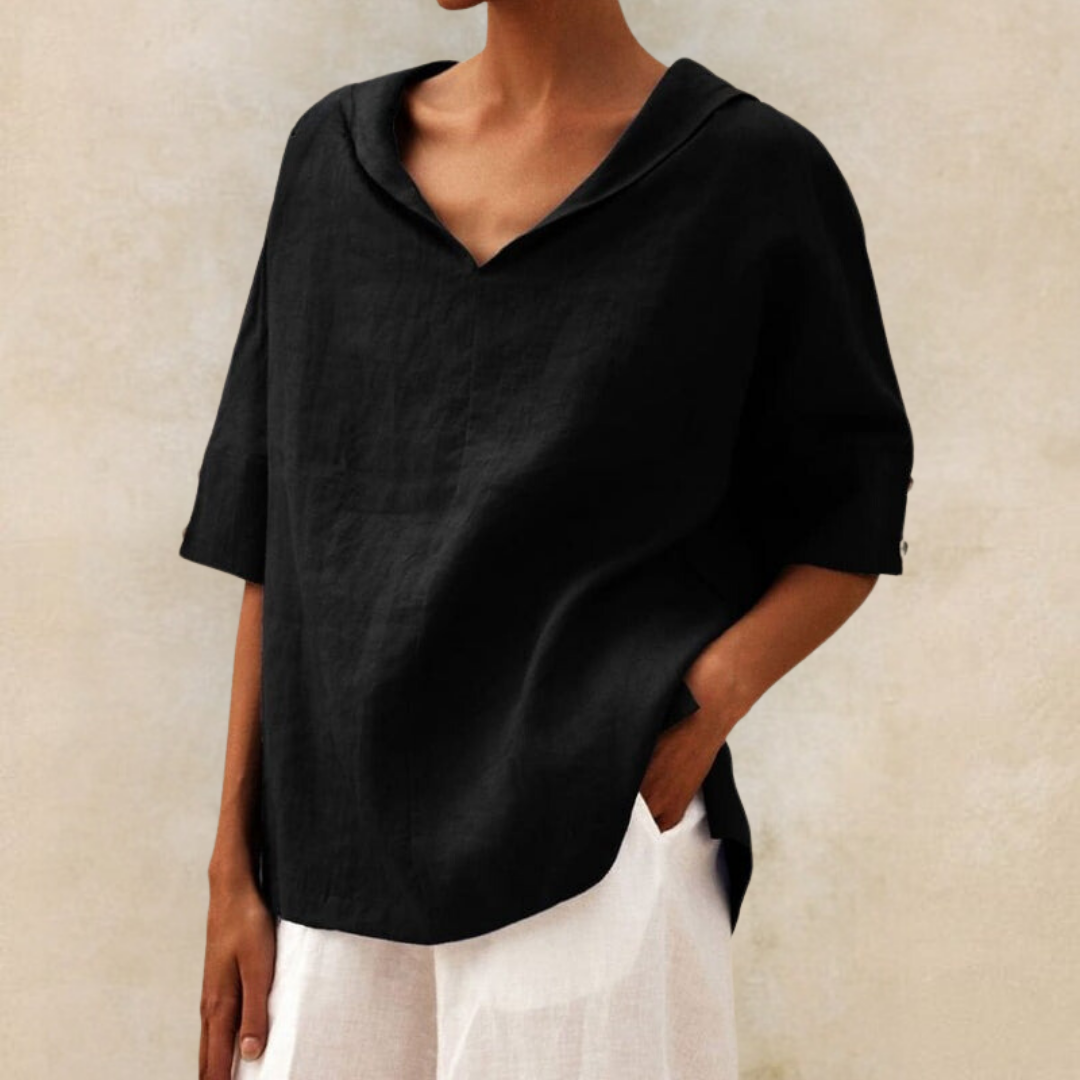 Lhinee | Women's Longline Casual Loose-Fit Blouse