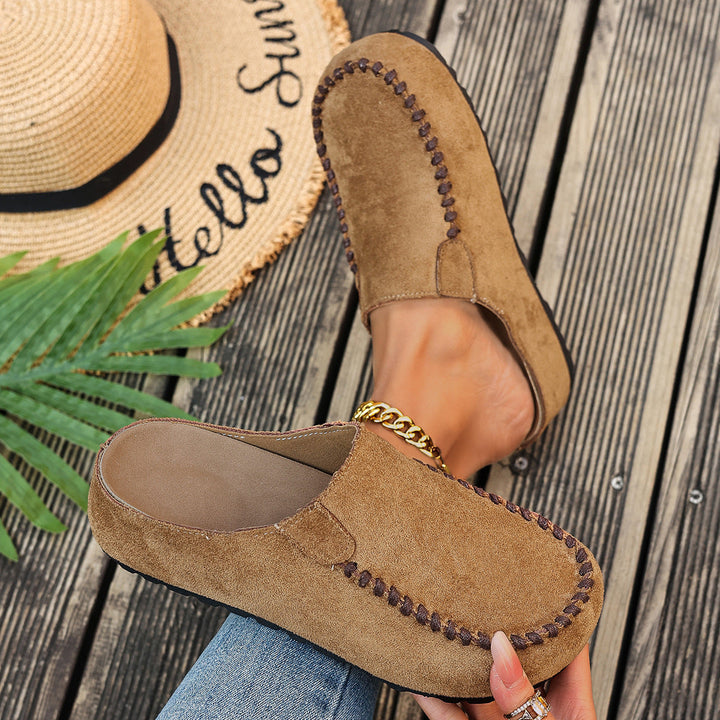 Cushioned Open-Toe Retro-Inspired Orthopedic Slippers for Women with Arch Support