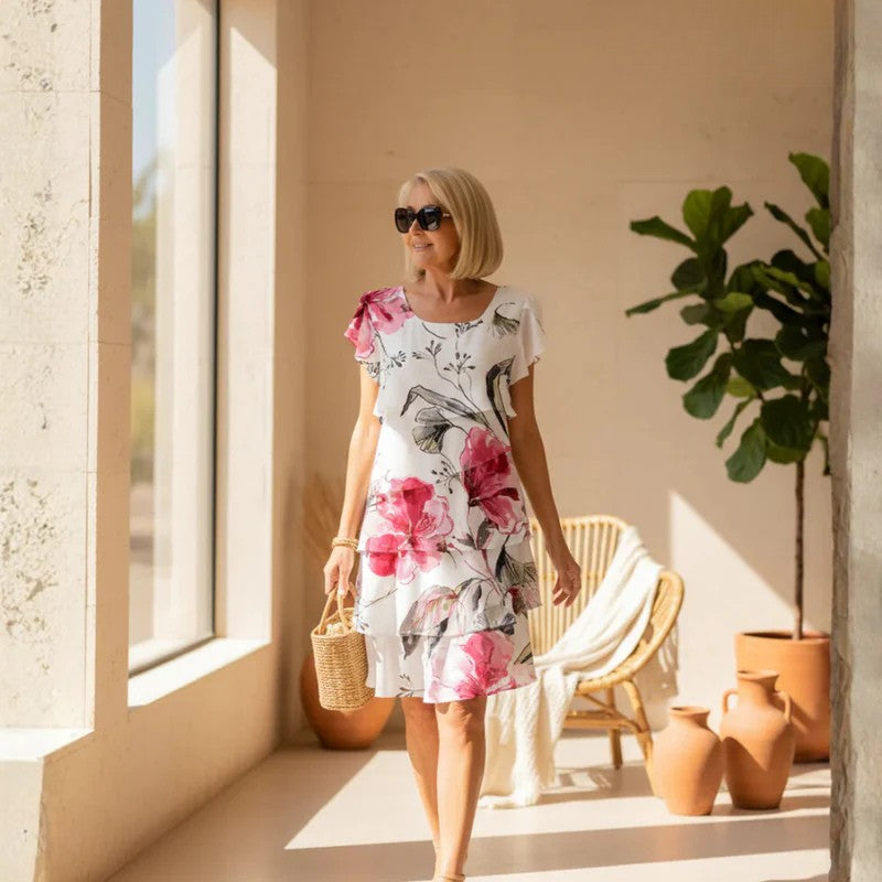 Phoebe | Women's Relaxed Bloom Ruffle Mini Dress