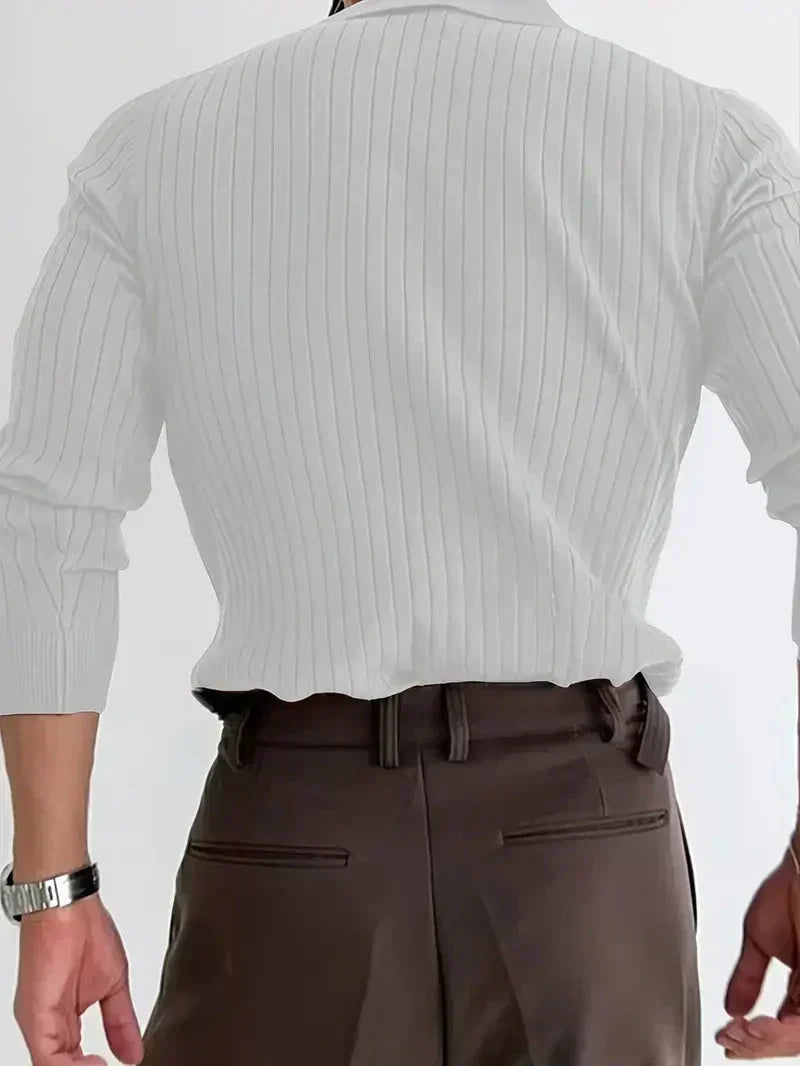 Men's Brit & Boho | Ribbed Pullover Shirt