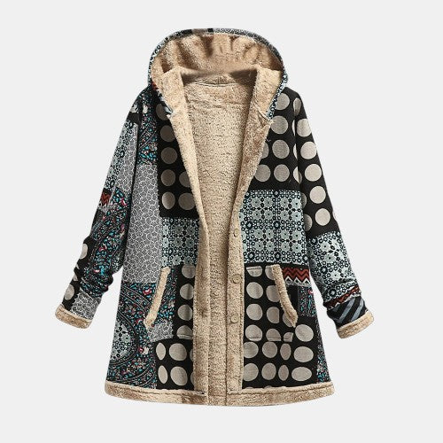 Nova | Women's Relaxed Monochrome Retro Dotted Jacket