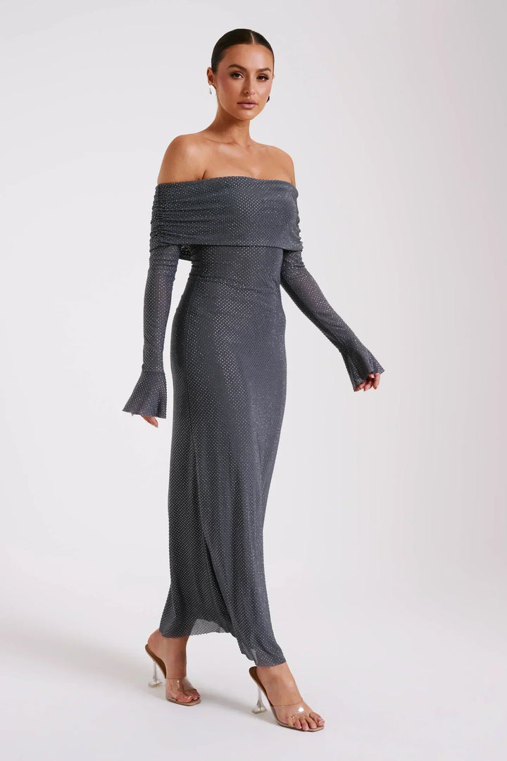 Astella | Women's Spray Maxi Dress with Long Sleeve