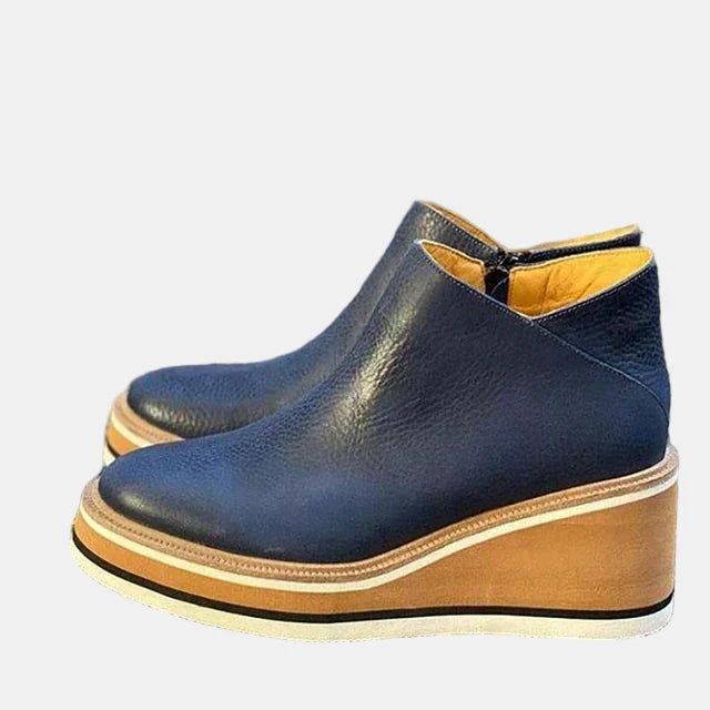 Brooklyn | Women's Cushioned Slip-On Elegant Heeled Ankle Boots