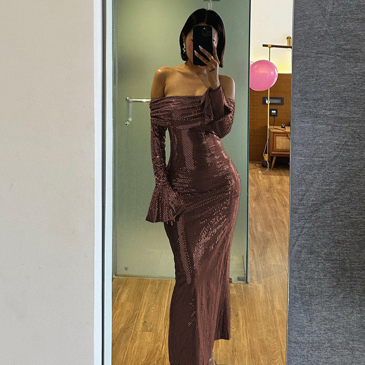 Astella | Women's Spray Maxi Dress with Long Sleeve