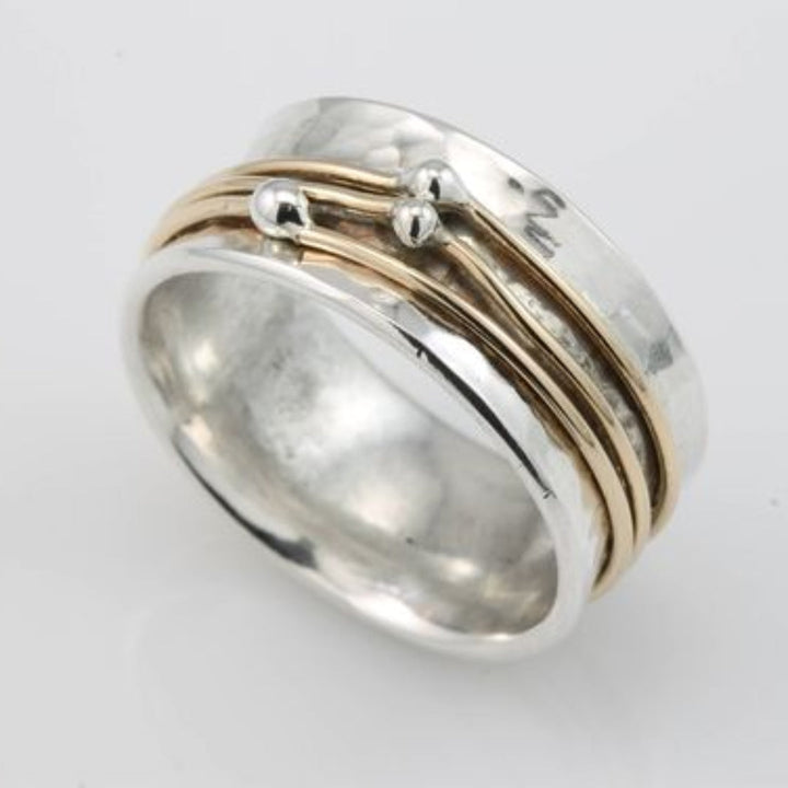 Lidia | Silver Ring with Vintage Gold Coating