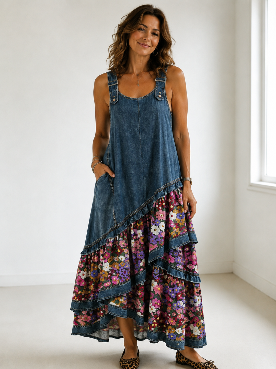 Aria | Women's Creative Patchwork Maxi Gown