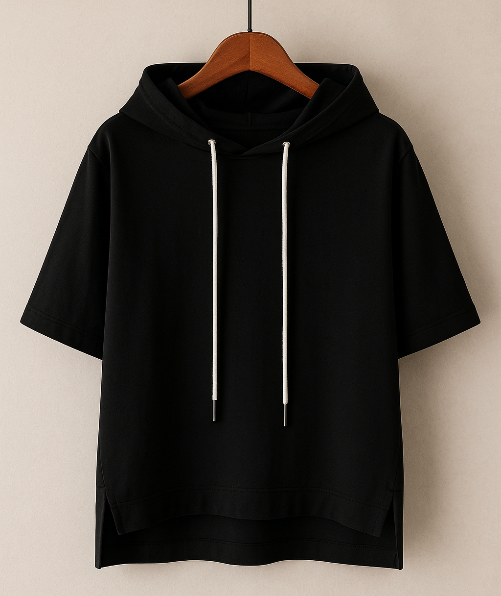 Ashley | Women's Short Sleeve Hooded Pullover with Drawstring