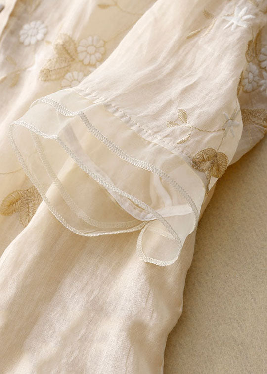 Kourtney | Women's Relaxed Chic Blouse with Embroidered Accents