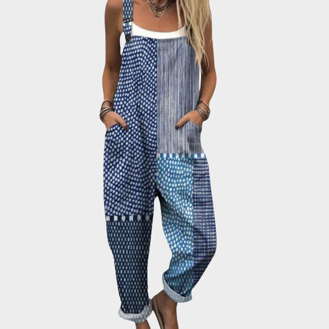 Women's Comfortable Printed Dungarees
