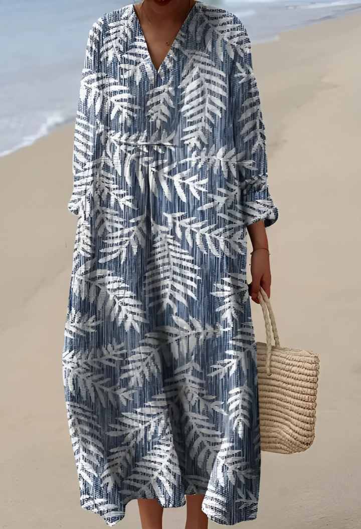 Sophie | Women's Relaxed Geometric Shift Midi Dress