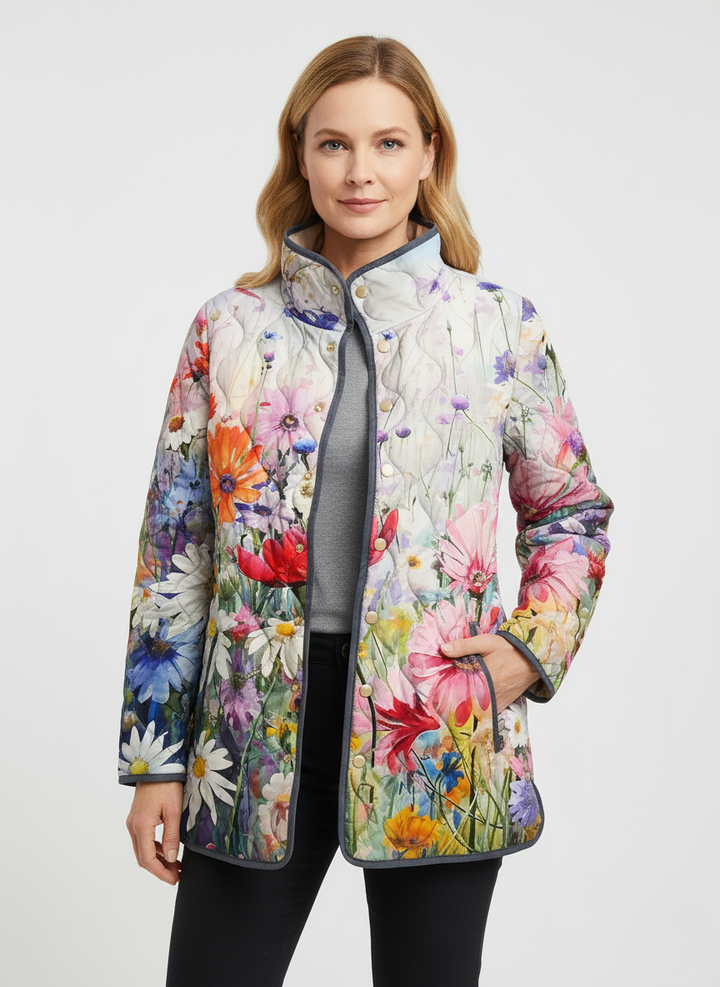 Women's Relaxed Wildflower Meadow Quilted Jacket