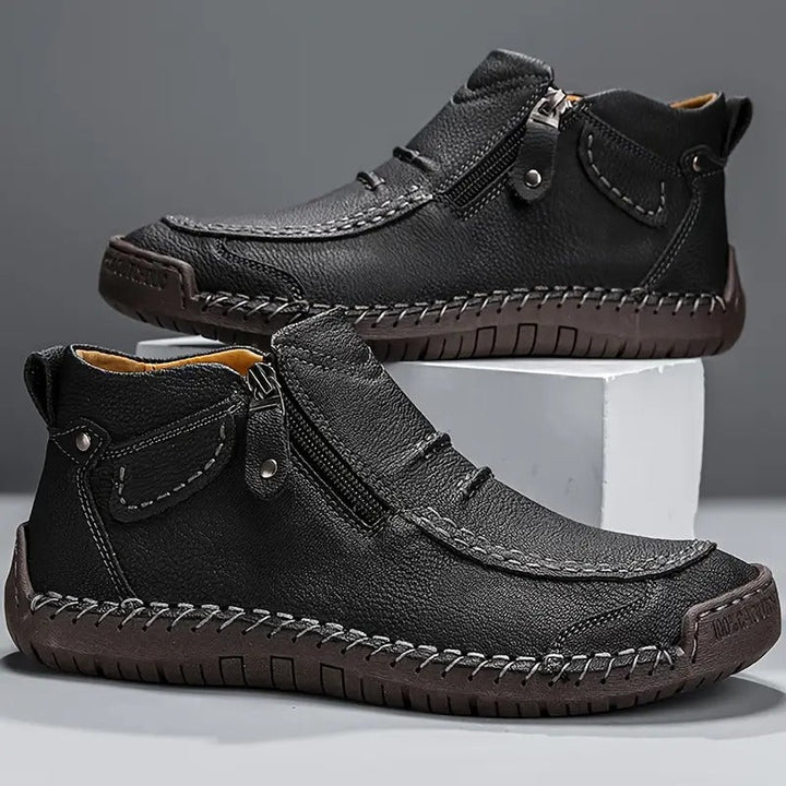 Adrian | Men's Cushioned Zip Comfortable Shoes