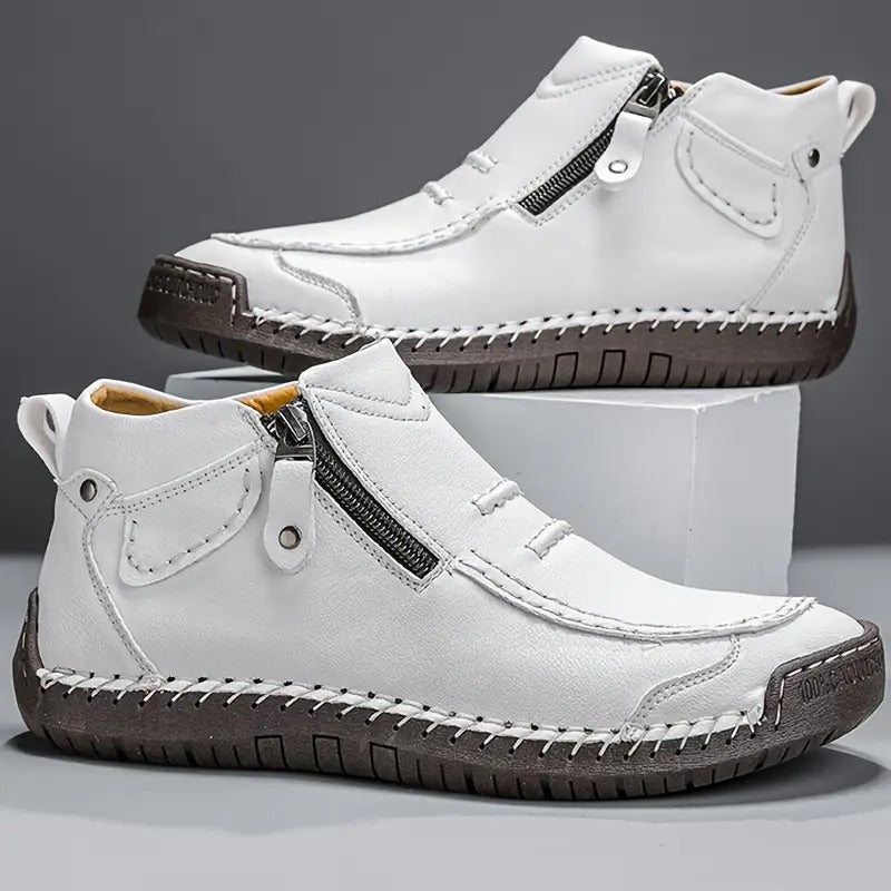 Adrian | Men's Cushioned Zip Comfortable Shoes