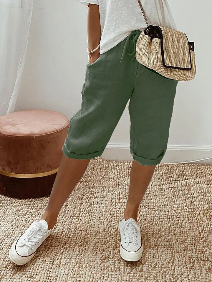 Eva | Relaxed, Women's Trousers with Pockets and Drawstring