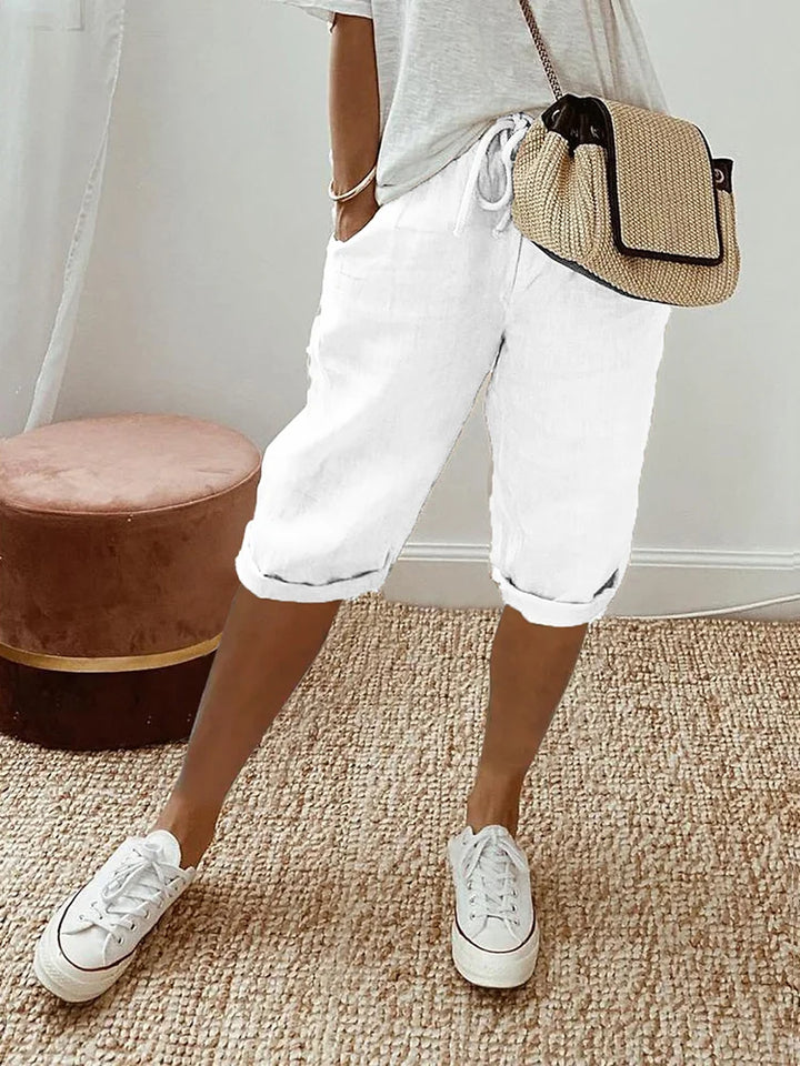 Eva | Relaxed, Women's Trousers with Pockets and Drawstring