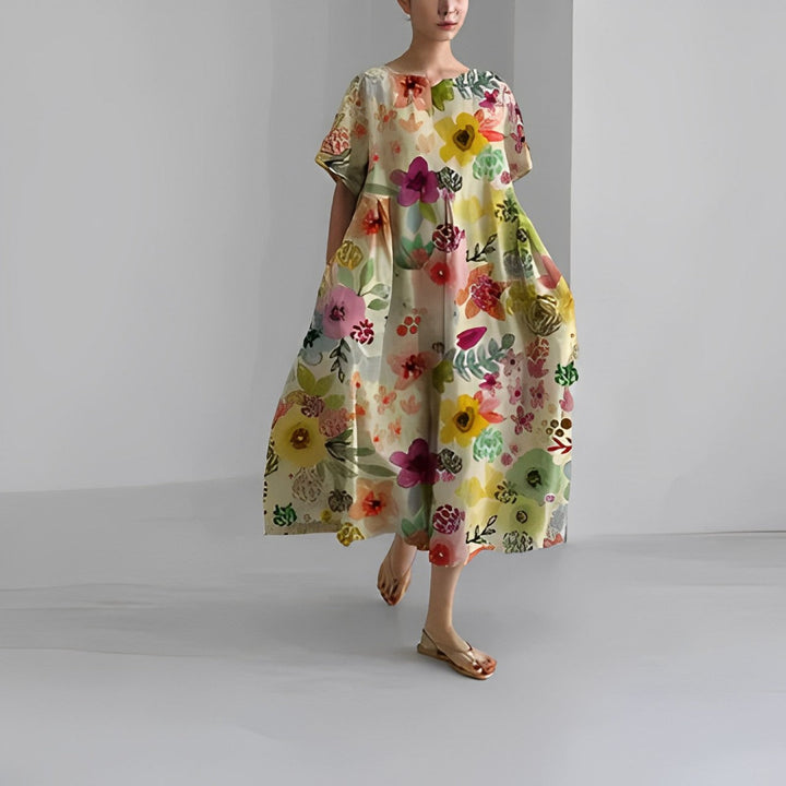 Amalia | Women's Beautiful Floral Maxi Dress