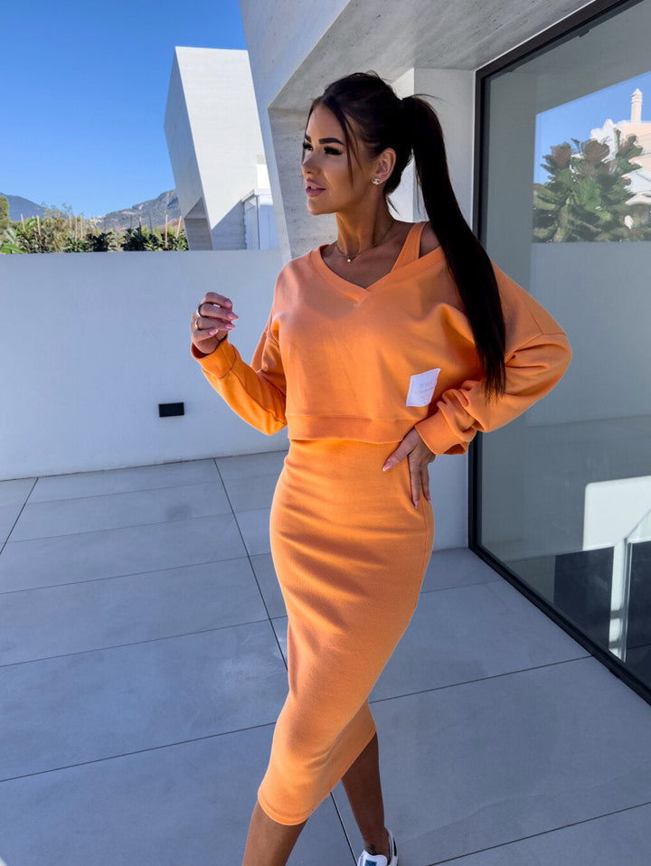 Andrea | Women's Casual Sweatshirt and Dress Set