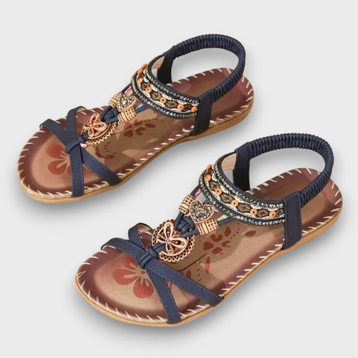 Arlena | Women's Cushioned Open-Toe Bohemian Sandals with Orthopedic Support