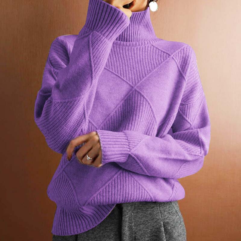 Charlotte | Women's Relaxed Stylish High-Neck Jumper