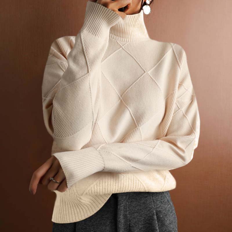 Charlotte | Women's Relaxed Stylish High-Neck Jumper