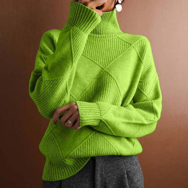 Charlotte | Women's Relaxed Stylish High-Neck Jumper