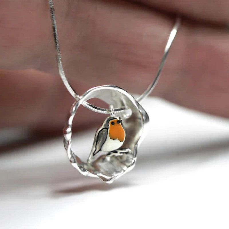 Artisan-Made Elegant Bird Collar