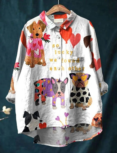Cali | Longline Dog Art Shirt