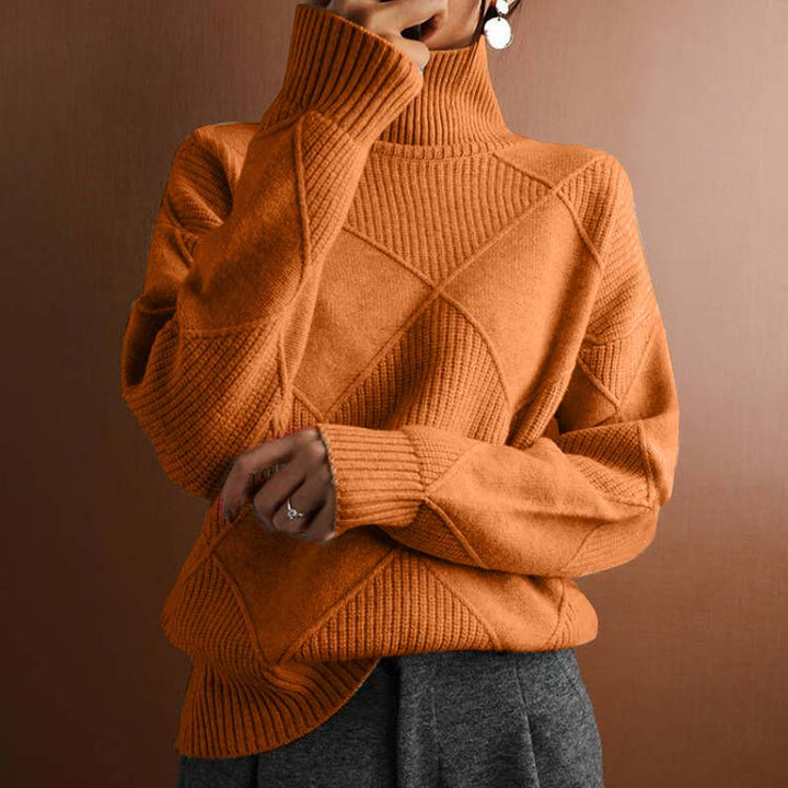 Charlotte | Women's Relaxed Stylish High-Neck Jumper