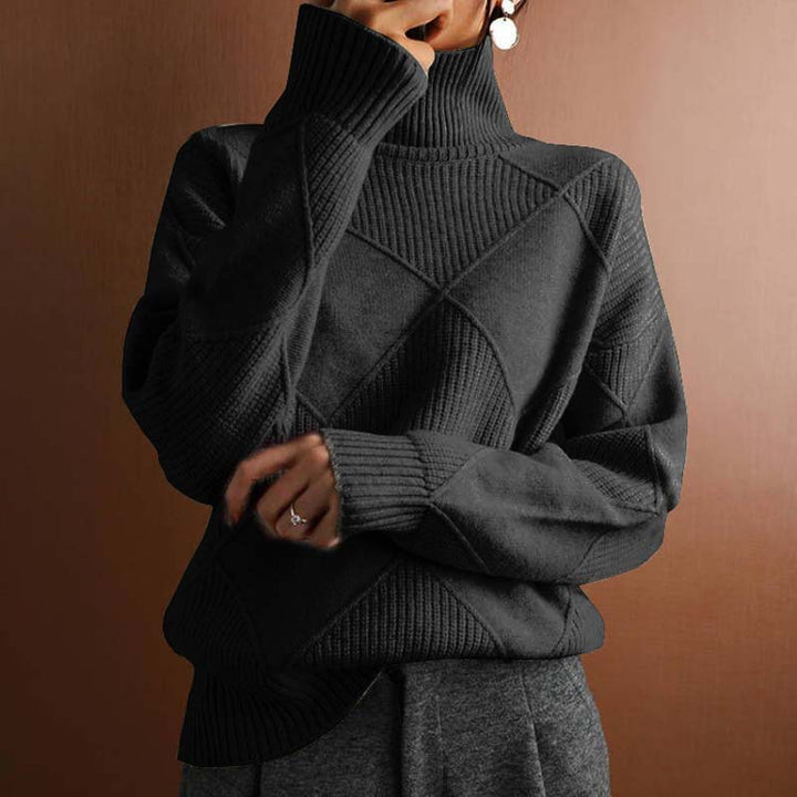Charlotte | Women's Relaxed Stylish High-Neck Jumper