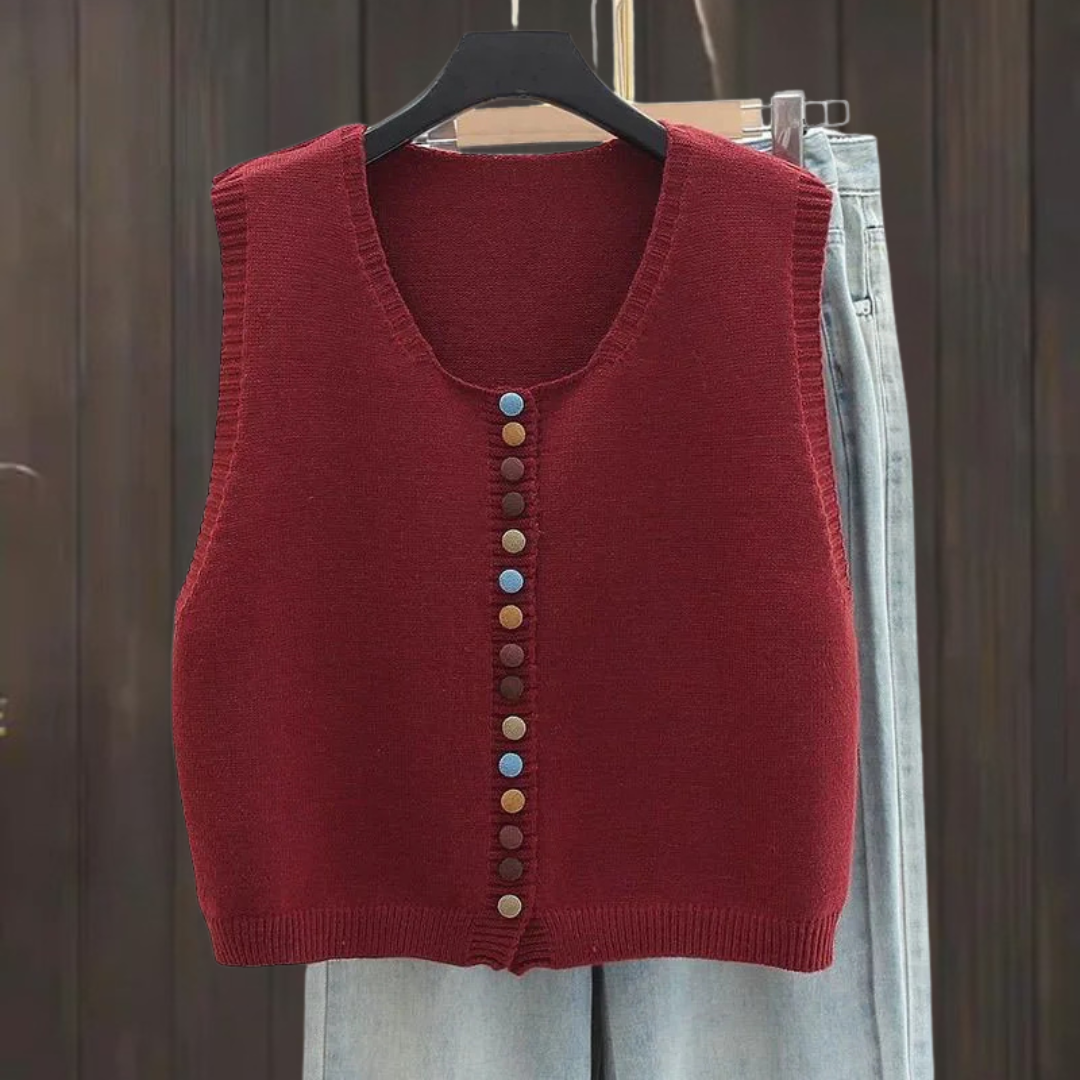 Women's The Maribel | Colour-button Vest