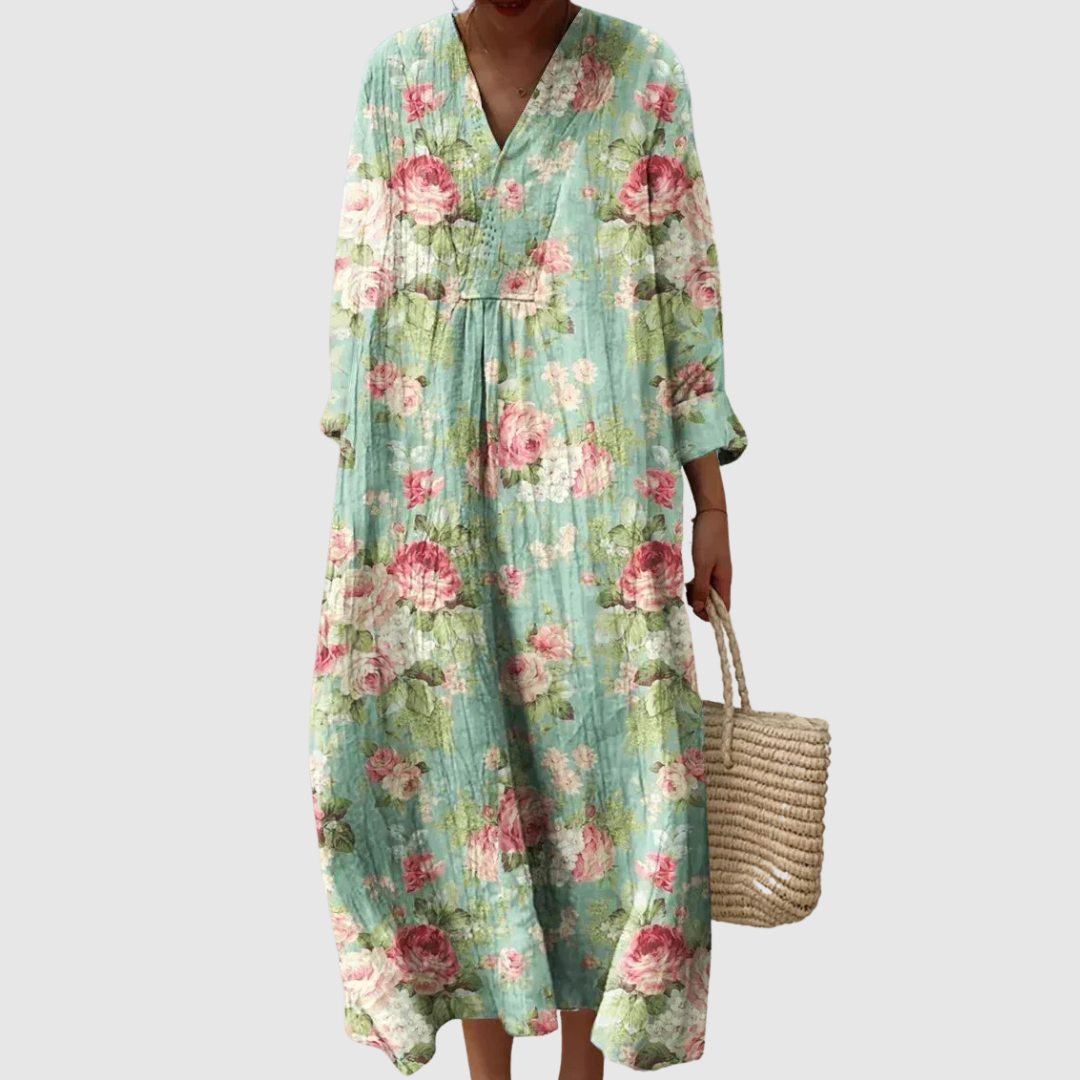 Vera | Women's Relaxed Blossom Midi Dress