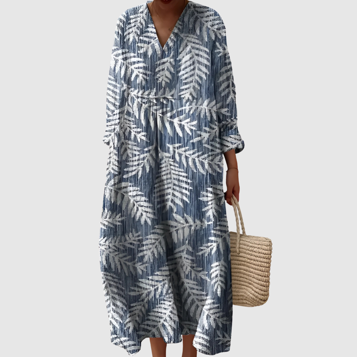 Sophie | Women's Relaxed Geometric Shift Midi Dress
