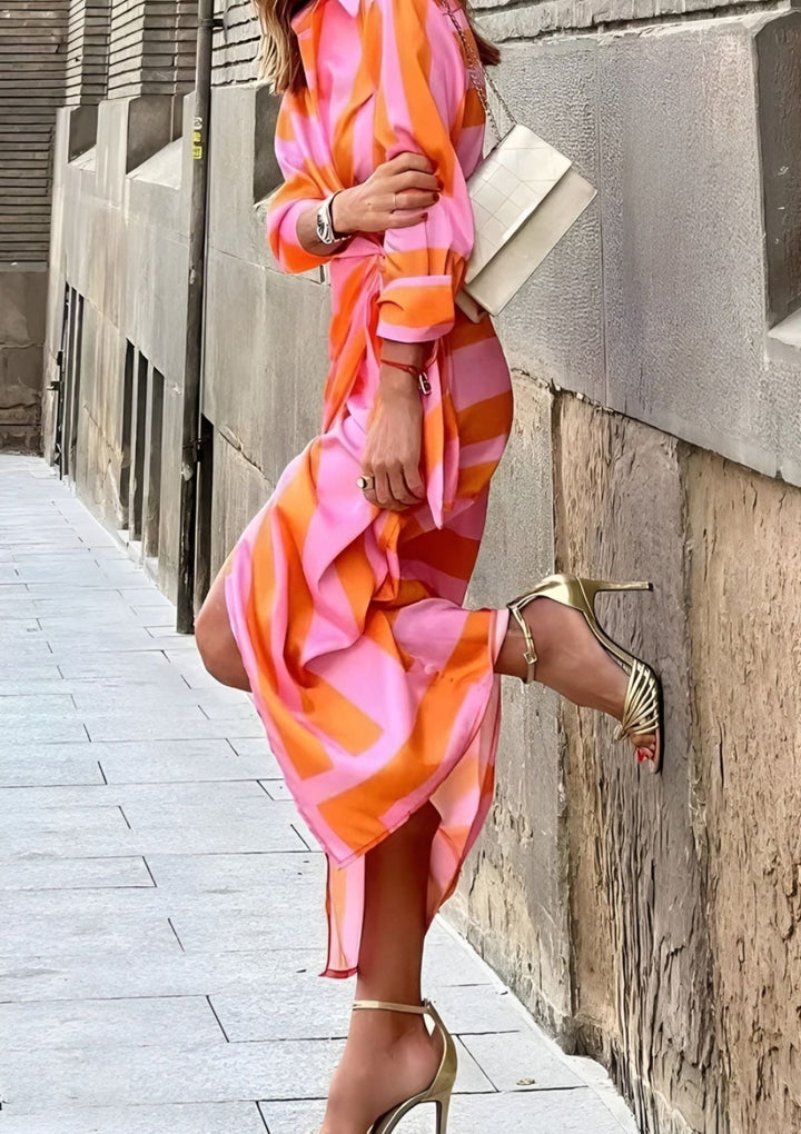 Amalia | Women's Timeless Printed Wrap Maxi Dress