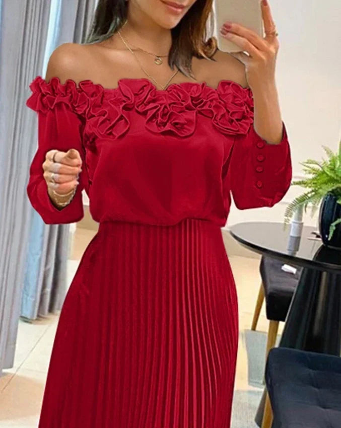 Carina | Women's Stunning Off-Shoulder Maxi Dress