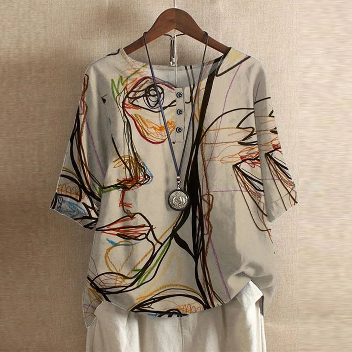 Anya | Women's Relaxed Retro-Inspired Blouse