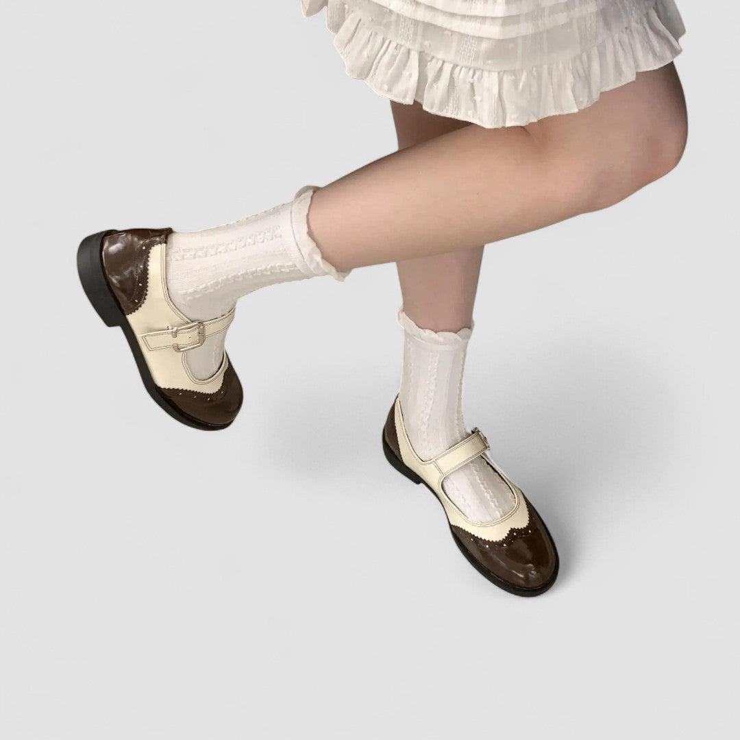 Auryzhel | Women's Cushioned Buckle Orthopedic Mary Jane Shoes