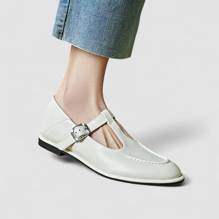Ariyzzah | Women's Cushioned Buckle Orthopedic Mary Jane Low Heel Shoes