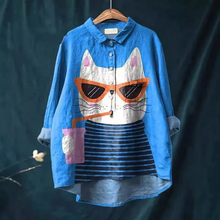 Uluru | Longline Cat Art Shirt