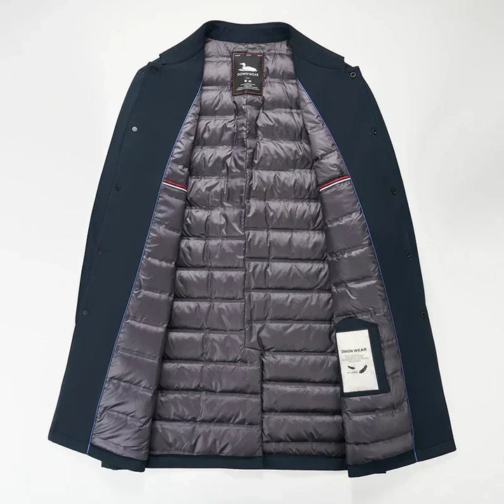 André | Men's Burke Down Trench Coat with 3/4 Sleeve