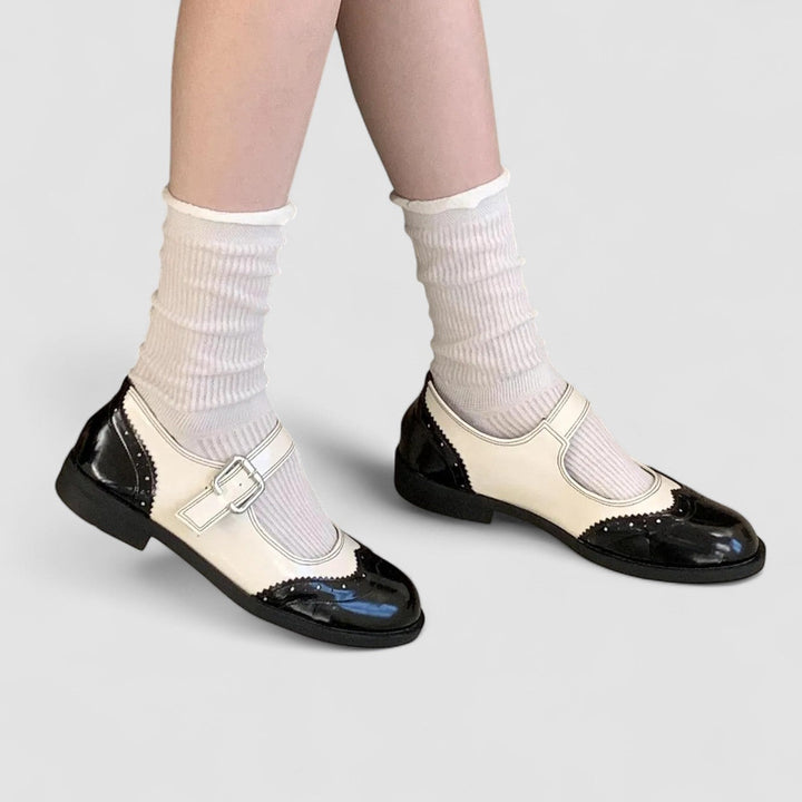 Auryzhel | Women's Cushioned Buckle Orthopedic Mary Jane Shoes