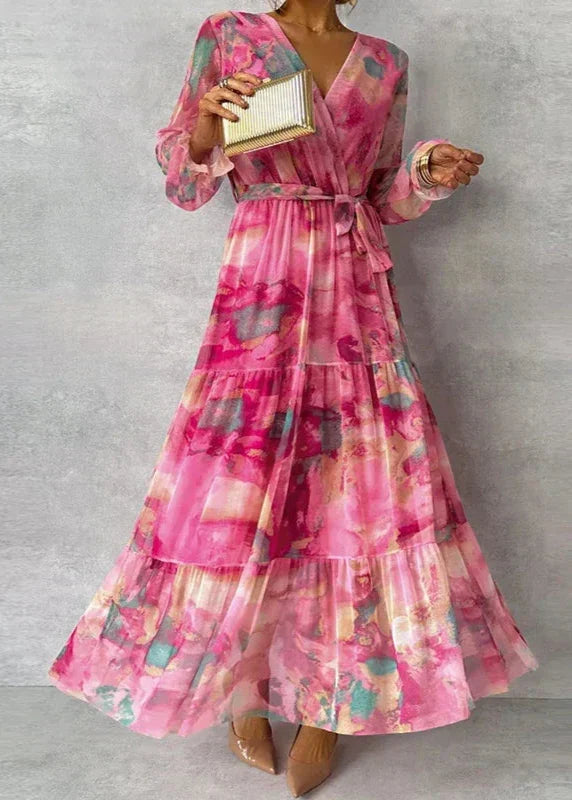 Grace | Women's Elegant Floral Handmade Maxi Dress