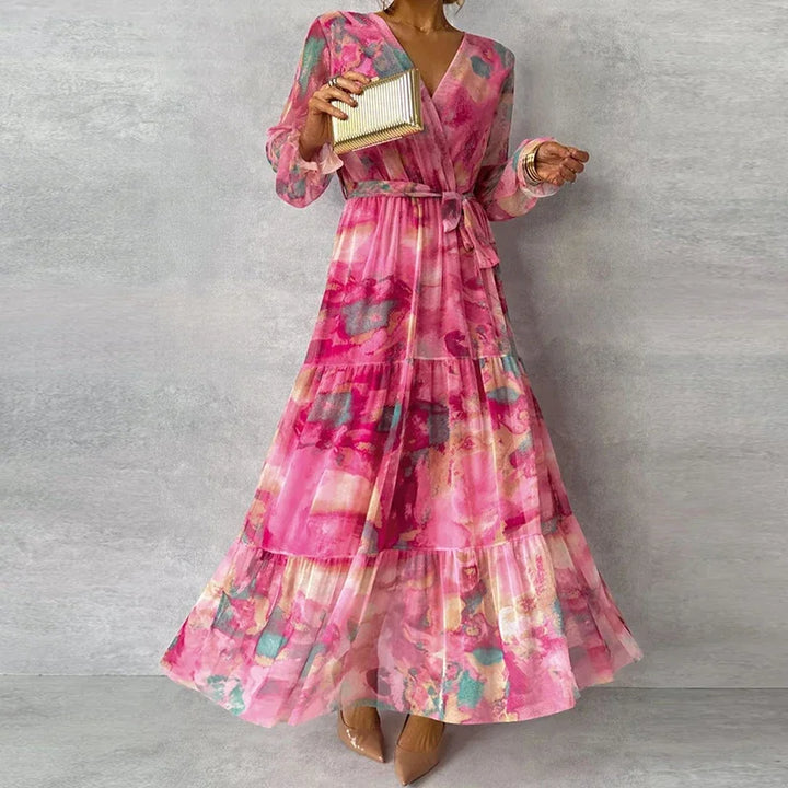 Grace | Women's Elegant Floral Handmade Maxi Dress