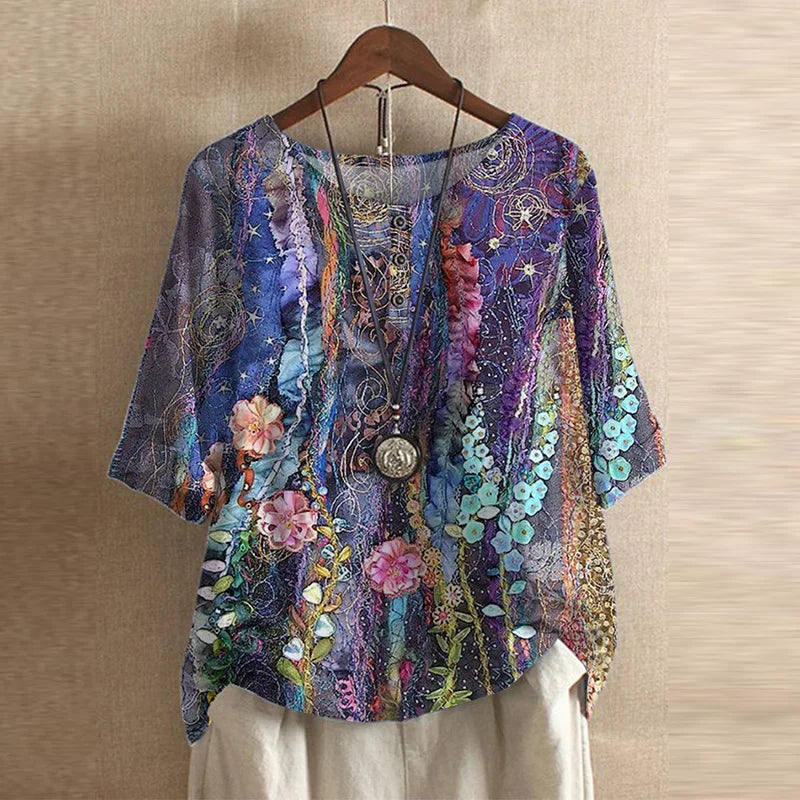Anya | Women's Relaxed Retro-Inspired Blouse