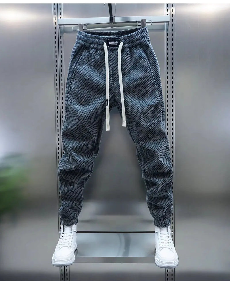 Brinley | Men's Relaxed Fit Drawstring Trousers