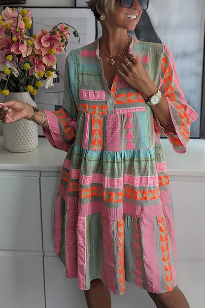 Kyra | Boho Tiered-Swing Dress