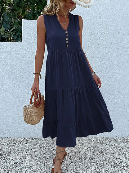 Abigail | Women's Relaxed Elegant Summer Midi Dress