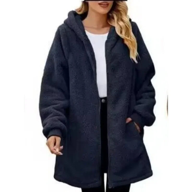 Annika | Women's Cosy Hooded Jacket with Pockets